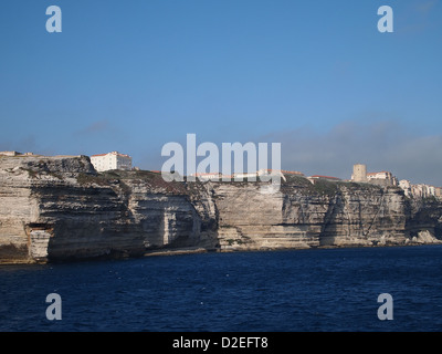 Houses on cliffs Stock Photo