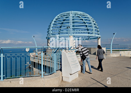 Israel, Haifa, the Stella Maris observation point Stock Photo
