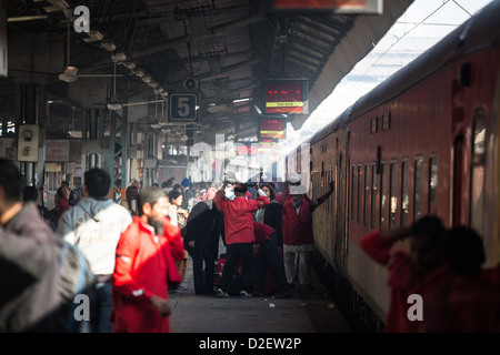 Railway station in Ahmedabad, India Stock Photo