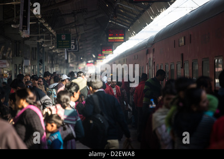 Railway station in Ahmedabad, India Stock Photo
