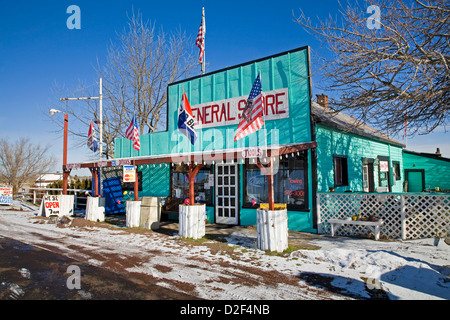 The general store in the town of Shaniko, Oregon Stock Photo