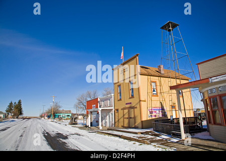 The main street in the ghost town of Shaniko, Oregon Stock Photo