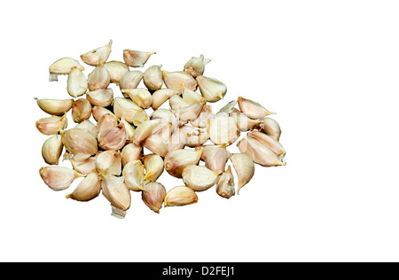 Garlics used for cooking Thai Foods. Stock Photo