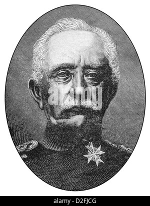 Karl Friedrich von Steinmetz, 1796 - 1877, a Prussian general field marshal, Stock Photo