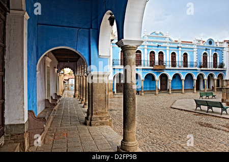 colonial architecture in Totora, Bolivia, South America Stock Photo