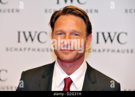 Geneva, Switzerland. 22nd January 2013. German Actor Thomas Kretschmann attends at IWC Race Night Dinner in Geneva.The swiss watch manufactur celebrated its new Ingenieur collection as well as the partnershipwith the Mercedes AMG Petronas Formula One Team. Photo: Frank May/picture alliance/ Alamy Live News Stock Photo