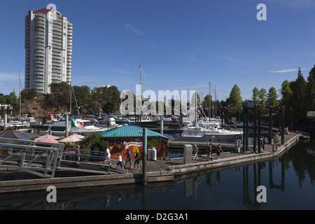 Downtown Nanaimo Harbour Vancouver Island, British Columbia Canada Stock Photo