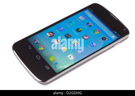 Google Nexus 4 Phone - Android operating system Stock Photo