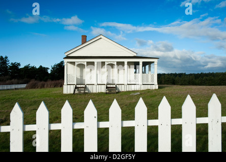 American Camp, San Juan Island, Washington, USA, a U.S. National Historical Park owned and operated by the National Park Service Stock Photo