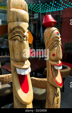 Laughing Totems Stock Photo