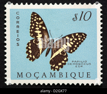 Mozambican postage stamp Stock Photo