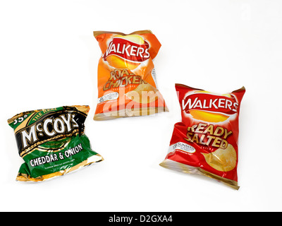 Packets Of Crisps Stock Photo