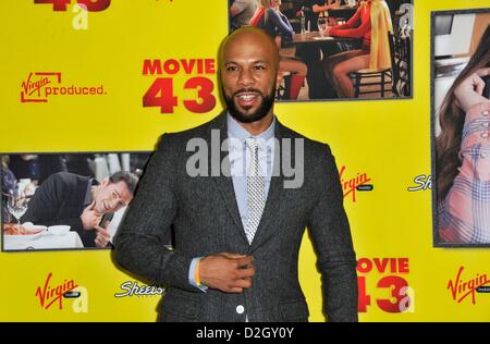 Los Angeles, California, USA. 23rd January 2013.  Common attending the Los Angeles Premiere of Movie 43 held at the Grauman's Chinese Theatre in Hollywood, California on January 23, 2013. 2013  Credit:  ZUMA Press, Inc. / Alamy Live News Stock Photo