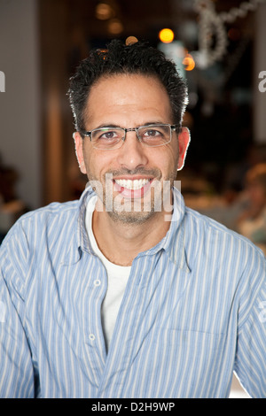 Ottolenghi and NOPI Restaurant owner Yotam Ottolenghi, originally from Jerusalem, at the Upper Street restaurant in Islington, London, England, UK Stock Photo