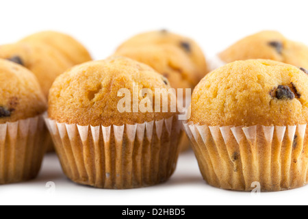 Close-up view of mini Chocolate Chip Muffins Stock Photo