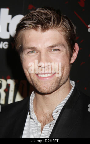 Jan. 24, 2013 - New York, New York, U.S. - Actor LIAM MCINTYRE attends the New York screening for final season of the Starz TV show 'Spartacus: War of the Damned' held the Museum of Modern Art. (Credit Image: Credit:  Nancy Kaszerman/ZUMAPRESS.com/Alamy live news) Stock Photo