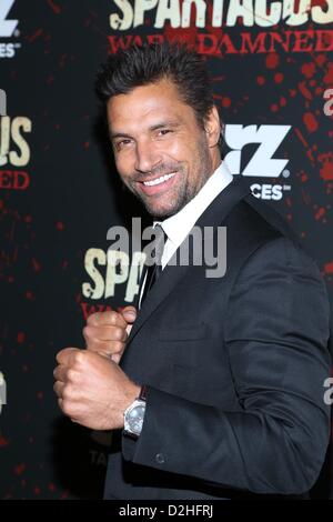 Manu Bennett at arrivals for SPARTACUS: WAR OF THE DAMNED Season Premiere, MoMA Museum of Modern Art, New York, NY January 24, 2013. Photo By: Andres Otero/Everett Collection Stock Photo