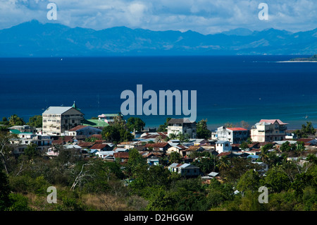 aerial view of hell-ville, nosy-be, madagascar Stock Photo