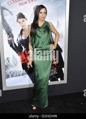 Jan. 24, 2013 - Los Angeles, California, U.S. - Famke Janssen attending the Los Angeles Premiere of ''Hansel And Gretel Witch Hunters'' held at the Grauman's Chinese Theatre in Hollywood(Credit Image: Credit:  D. Long/Globe Photos/ZUMAPRESS.com/Alamy live news) Stock Photo