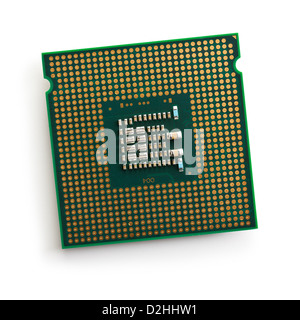 computer processor on white background Stock Photo
