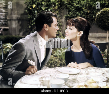 WILD AND WONDERFUL 1964 Universal film with Tony Curtis and Christine Kaufmann Stock Photo