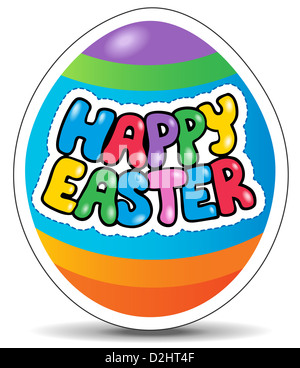 Happy Easter sign theme image 1 - picture illustration. Stock Photo