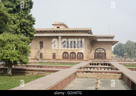 Partial view of Jal Mahal, Deeg palace complex, Bharatpur, Rajasthan, India Stock Photo