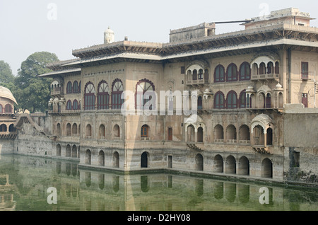 Partial view of Jal Mahal, Deeg palace complex, Bharatpur, Rajasthan, India Stock Photo