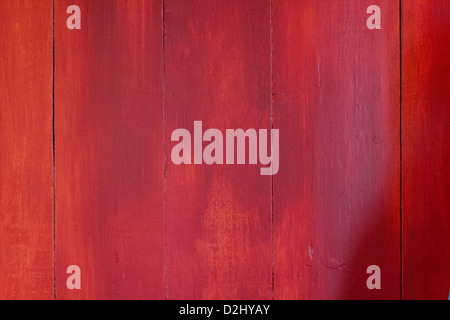 Red wood background Stock Photo