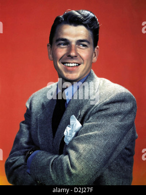 RONALD REAGAN (1911-2004)  as US film actor about 1940 Stock Photo