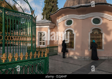 The tomb of Sunbul Efendi and Mosque in the Kocamustafa complex in Istanbul. Stock Photo