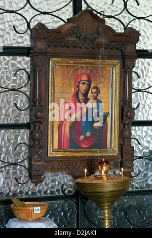 Wroclaw, Poland, icons in the Orthodox Church Cyril and Methodius Stock Photo