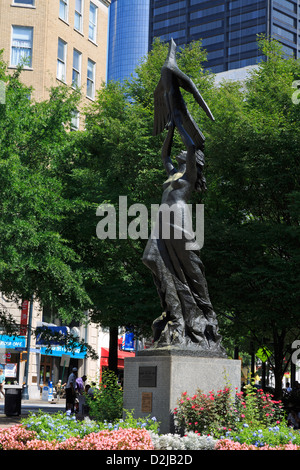 The Phoenix sculpture by Gamba Quirino, Woodruff Park,Atlanta,Georgia,USA Stock Photo