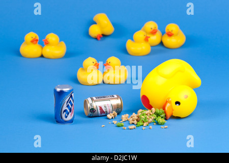 Yellow Rubber Ducks in Pool Amusement Park Fishing Game for Kids Stock  Photo - Alamy