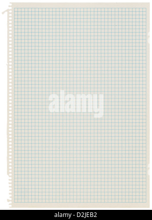 Old recycled graph paper. High resolution Stock Photo