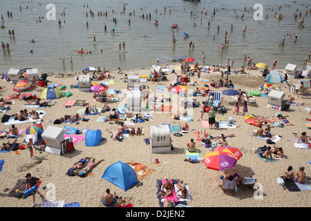 Berlin, Germany, people in Wannsee beach Stock Photo - Alamy