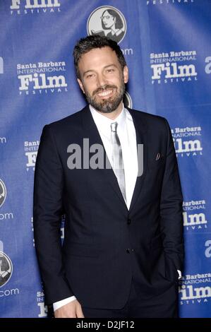 Sanata Barbara, California, Usa. 25th January 2013. Ben Affleck in attendance for Santa Barbara International Film Festival (SBIFF) Modern Master Award Tribute to Ben Affleck, Arlington Theatre, Santa Barbara, CA January 25, 2013. Photo By: Michael Germana/Everett Collection/ Alamy Live News Stock Photo