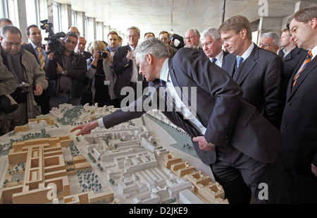 Berlin, Germany, architect Jan Kleihues, the model shows the BND headquarters Stock Photo