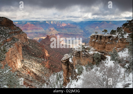 Winter in the Grand Canyon National Park, Arizona, USA Stock Photo