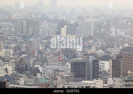Tokyo, Japan, smog over the city Stock Photo