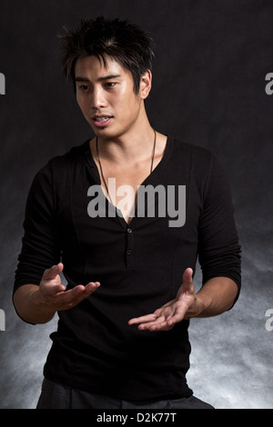 Young and handsome vietnamese asian man in his twenties Stock Photo