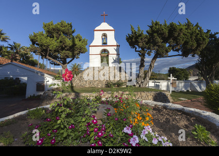 Bell tower at old Spanish Mission San Antonio de Pala Southern California USA Stock Photo