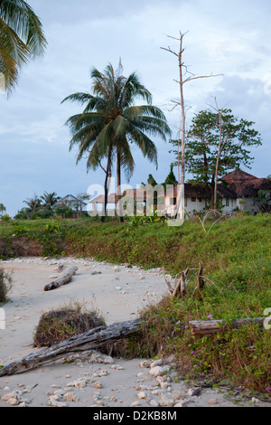 Kao Lak, Thailand, destroyed by the tsunami house on the beach in Khao Lak Stock Photo
