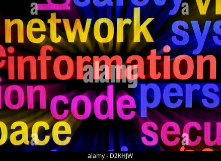 Web word cloud Stock Photo