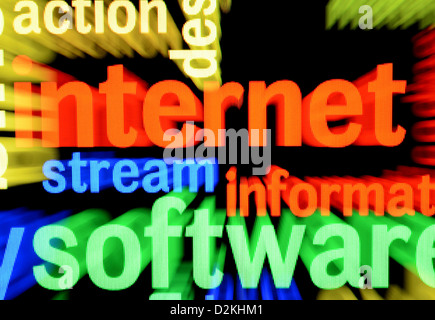 Web word cloud Stock Photo