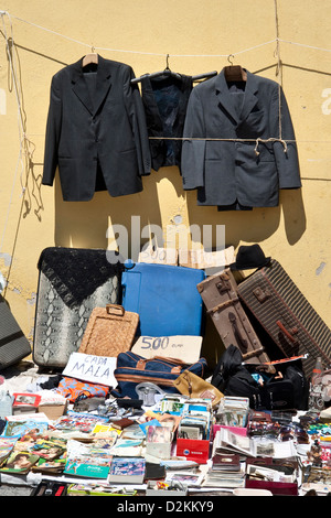 Feira da Ladra, Lisbon's Flea Market, Campo de Santa Clara, close to Alfama, Lisbon, Portugal Stock Photo