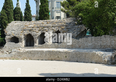 Cimiez Arenas Roman Ruin in Nice France Stock Photo