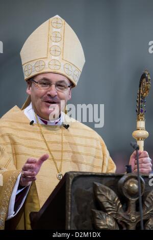 New bishop of Regensburg, Rudolf Voderholzer, sits on the Bishop's ...