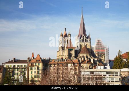 Lausanne Cathedral, Lausanne, Vaud, Switzerland Stock Photo