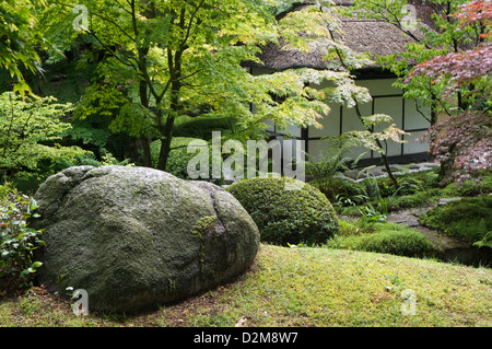 A view of the Japanese Garden at Tatton Park, Knutsford, Cheshire. Stock Photo